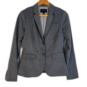 Banana Republic Business Blazer Pin Striped Fitted Single Breasted Size 2‎ Basic